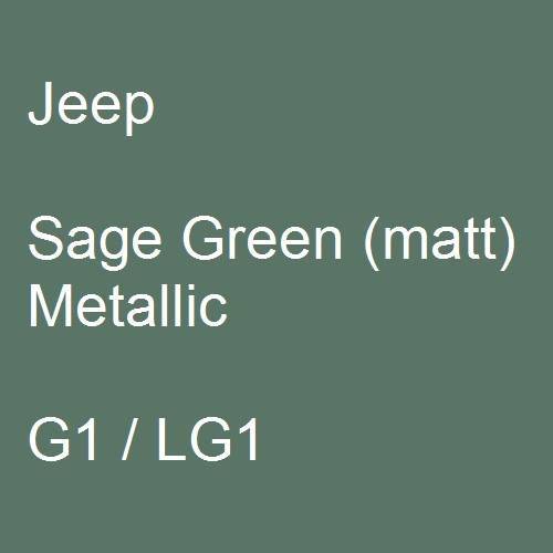 Jeep, Sage Green (matt) Metallic, G1 / LG1.